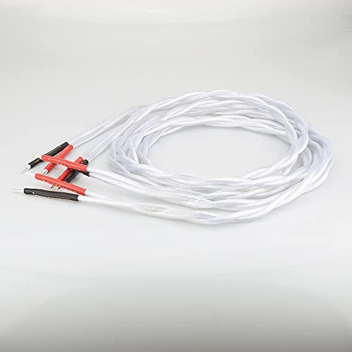 A58 Silver plated Speaker cable 5N Single HIFI 4 Speaker cables Silver Plated Loudspeaker Cable (Length : 1m)