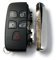 Automobile Locksmith Remote Car Key 5 button Case Shell Cover Black compatible for Land Rover Jaguar