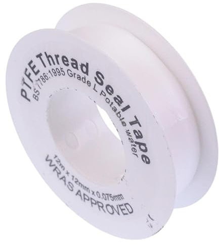 Switch Electronics PTFE Tape 12mm x 12m x 0.08mm White Water Sealing Tape Pipe Leakage Shower Head