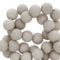 Sadingo Acrylperlen Matt Hellgrau | 6 mm - 600 Stück, Matte Kunststoffperlen, Acryl-Perlen für DIY-Schmuck, Bastelperlen aus Kunststoff zum Kleben, DIY Armband, Perlen zum Auffädeln