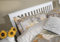 Save On Goods UK 4ft6 Double pure white wood headboard,bed head end, head board.Wood, wooden shaker style