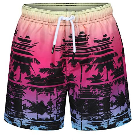 RIPT Garçons Essentials Short de bain à séchage rapide avec protection solaire UV 50, Rose, 11-12 ans