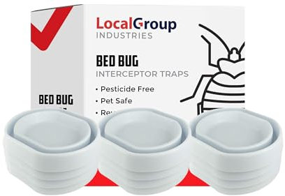 Bed Bug Trap - Eco Friendly Bed Bug Interceptors for Bed Legs - Insect Detector, Interceptor & Monitors for Indoor Home (12)