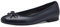 Tamaris COMFORT Damen Ballerinas aus Leder mit Schleife, Blau (Navy), 40 EU