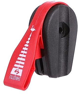 Fonowx Rasenmäher-Gashebel, Gashebelköpfe, tragbarer Vintage-Griff für die Rasenmähersteuerung, einfach zu installierender Steuerschalter-Hebelgriff, Rot