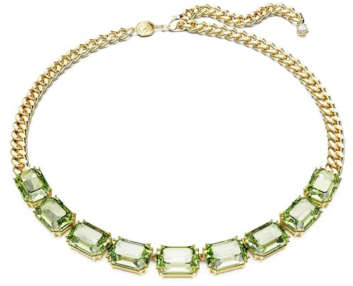 Collana Millenia Taglio ottagonale, Verde - Swarovski 5671255