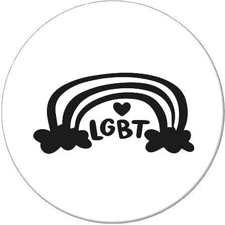 Huuraa Magnet LGBT Regenbogen Herz Kühlschrankmagnet 59mm mit Motiv für alle die Queer lieben Geschenk Idee für Freunde und Familie