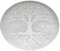 France Minéraux Plaque de rechargement Sélénite - Arbre de Vie - 14cm