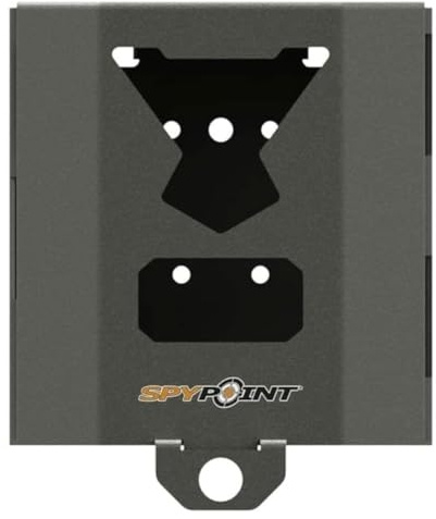 SPYPOINT SB-500S Boîtier de sécurité en acier | Caméras cellulaires de trail | Acier de calibre 16 | Compatible solaire | Convient aux caméras Flex-M | G-36 | Flex-S | Utilisation extérieure