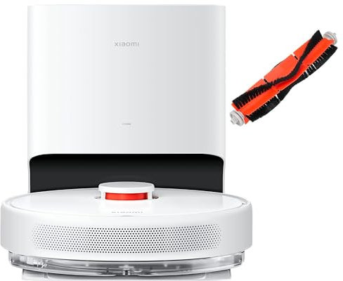Xiaomi Robot Vacuum X10, aspirapolvere intelligente, raccolta rapida della polvere, scarico automatico, pulitore 2 in 1 efficace, fino a 180 minuti di pulizia continua, spazzola inclusa