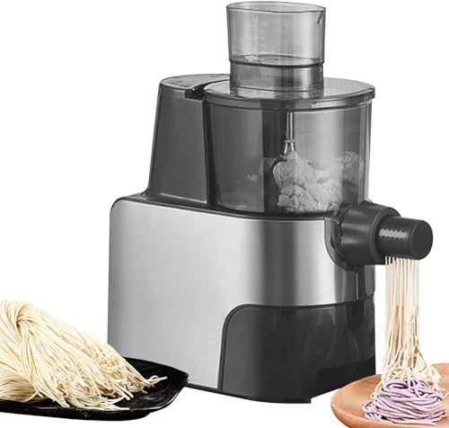 PEIXEN automatic pasta making machine and pasta maker, 180W electric pasta machine, 2 in 1 kneading and making pasta machine, 9 different shapes for making fettuccine pasta B