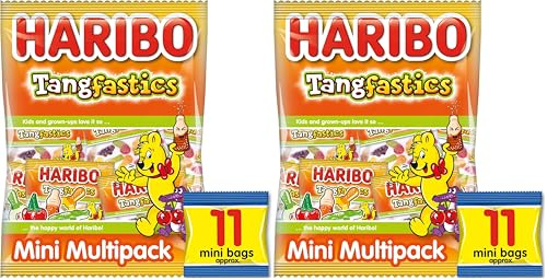 Haribo Tangfastics Sweets, 176g (Pack of 2)