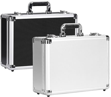 Aktenkoffer Alu, Werkzeug Alukoffer Mit Schaumstoff, Aluminium Werkzeugkoffer Leer, Aufbewahrungskoffer, Metallkoffer Alubox, Kleine Alubox Alukoffer Aluminium Koffer Werkzeugkoffer Leer Alukoffer