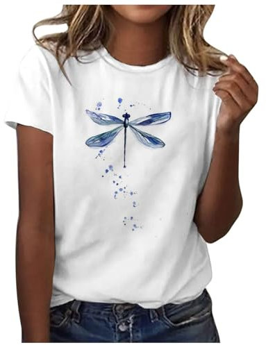 Canotta Elegante in Pizzo Maglietta Bimba T Shirt Manica Tre Quarti Donna Magliette Polo Eleganti Blusa Nera Elegante Maniche Corte Magliette Colorate Tinta Unita Blusa Senza Maniche Tshirt Fucsia