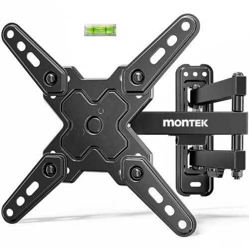 monTEK Full Motion TV Wall Mount Bracket for 13-43 Inch TVs, Fits Most Flat Curved Screens, Max VESA 200x200mm, Up to 44lbs