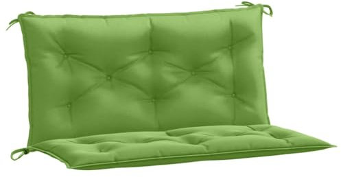 vidaXL Gartenbank-Auflagen 2 STK. Melange Grün 100x50x7 cm Stoff