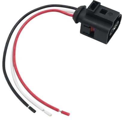 Ollanoos 1J0973703 3 Pin Connector Multifunction Prewired Connector for Fuel Pump Camshaft Sensor Replacement for Audi, Skoda, VW - 15CM Cable Length