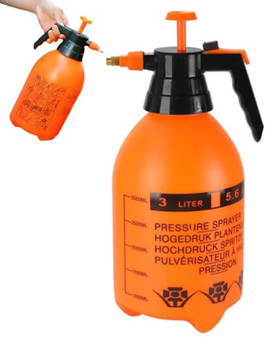 Vaporizador de agua – Botella pulverizadora, pulverizador manual a presión | Pulverizador de jardín a presión con boquilla ajustable, necesidades en maceta para plantas en macetas jardín para animales