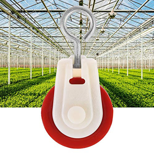 Masyrt Puleggia per Serra 10 Pezzi Puleggia di Ventilazione Accessori per Puleggia di Uscita Blocco Ruota Accessori per Puleggia Sospesa Rotante per Serra Agricola