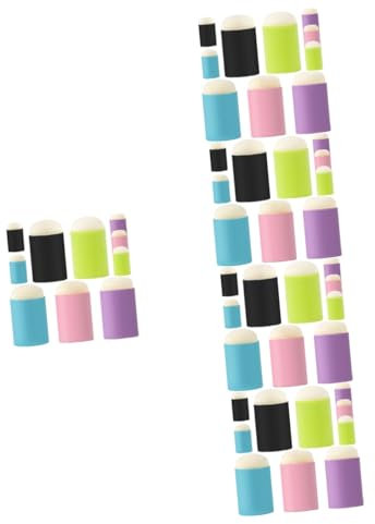 SEWACC 50pcs Letter Stamps Embosser Finger Sponge Daubers Boys and Girls Graffiti Finger Sponge Paint for Boys and Girls Art Class