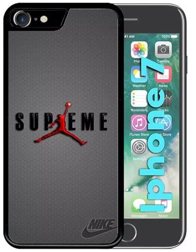 Générique Coque pour iphone 7 - Supreme air Jordans Jump - Noir