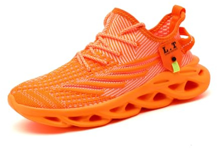 ZDFQLGV Laufschuhe Sneakers für Herren | Modische lässige Fitness Leichte atmungsaktive Wander Arbeiten Weiche Bequeme rutschfeste verschleißfeste Tennisschuhe