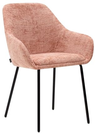Kick Collection Esszimmerstühl Odin - Rosa - Modern und Hochwertig - Chenille stof en Metall - Erhältlich in vielen Farben