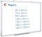 maxtek Magnettafel Whiteboard 75 x 50cm, Pinnwand Magnetisch mit Aluminiumrahmen, Trocken Abwischbar Magnetwand, Einfach zu Montieren