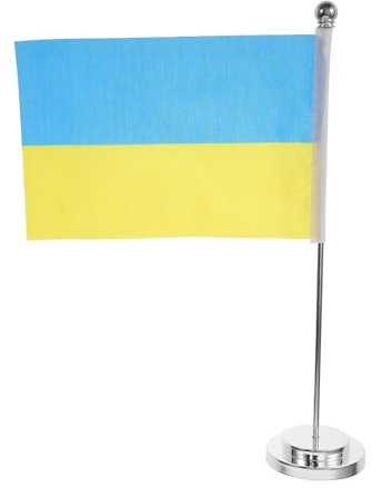 Toddmomy Tabletop Ukrainische Flagge Ukrainische Flagge Kleiner Ständer Desktop Flagge Für Büro