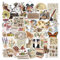 100 Stück Ästhetische Retro Aufkleber, Verschiedene Süße Scrapbooking Nostalgie Kokett Aufkleber für Laptop Wasserflasche Zimmer Handy Dekoration (Stil 1)