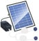 Kit de bomba de aire con energía solar, aireador solar de estanque de 10 V, 6 W, oxigenador solar con bomba de aire, mangueras de aire y piedras de ventilación para jardín, pecera, piscina, estanque