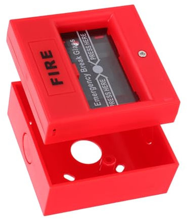 NUOBESTY Notfall Alarmknopf Rücksetzbarer Hand-alarm-point Für Schnelle Und Zuverlässige Feuerwarnungen in Traditionellen Alarmanlagen Rot Einfach Zu Bedienen Sicher Für Altersgruppen