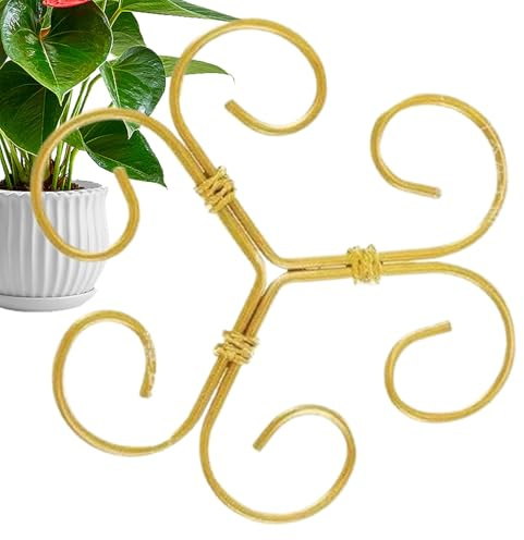 Blumenstängelstützen, wiederverwendbar, verstellbar, Eisen-Blumenhalter, Gartenständer für Rosen, Geldbaum, Orchideen, Gladiolen im Blumentopf für den Außenbereich