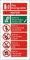 Seco Water Fire Extinguisher Sign, 100mm x 200mm - Self Adhesive Vinyl