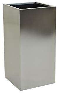 VIVANNO Jardinière Cache-Pot en Acier Inoxydable - 70 x 35 x 35 cm