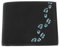 Oxmox Geldbörse New Cryptan Pocketbörse Footsteps Print Cyan Black