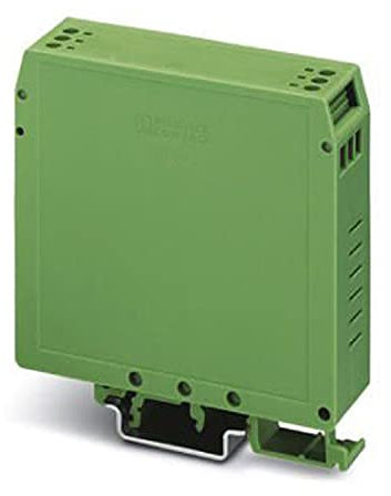PHOENIX CONTACT UEGM 22,5 Elektronikgehäuse zum Einsetzen einer Leiterplatte, Komplett Bestückt mit 3 Schraub- oder 6 Flachsteckanschlüssen je Seite, 10 Stück
