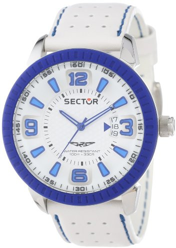 Sector Herren-Armbanduhr XL 400 Analog Leder R3251119002