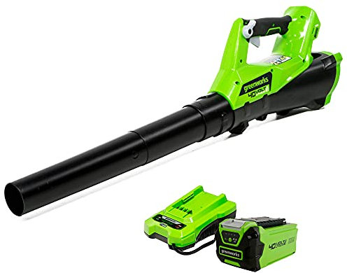 Greenworks 40V 110 MPH - 390 CFM Cordless Jet Blower, 2.0 AH Battery Included 2400802