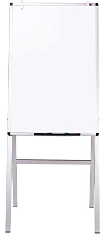 VIZ-PRO Magnetische Whiteboard/Flipchart-Staffelei, mit Alurahmen, 60x90 cm