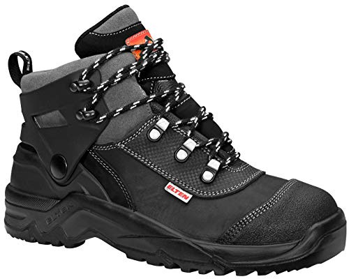 ELTEN DINO black S3S | Sicherheitsschuhe für Damen & Herren, Stahlkappe, leicht, atmungsaktiv, Gr. 46