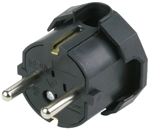 REV ABL Schutzkontakt Winkelstecker 2-polig Schwarz - 6205181