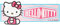alles-meine.de GmbH 1 Stück 3-D Effekt - Aufkleber/Sticker - Helllo Kitty - Logo Emblem rosa - wasserfest & wasserabweisend - für Textilien/Stoff/Metall - selbstkleben..