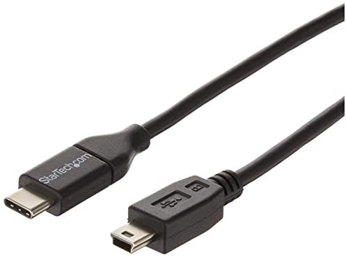 StarTech.com Cable de 2m USB-C a Mini USB-B - Cable Adaptador USB Tipo C a USB Mini B