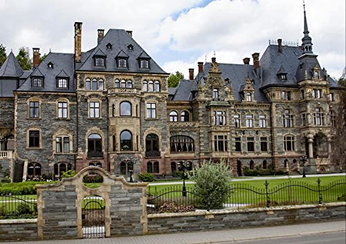 hansepuzzle 32118 - Schloss Lieser Puzzle 130 Teile - Gebäude Puzzle mit hochwertiger Aufbewahrung: Kartonbox und wiederverschließbarem Beutel - Puzzle-Maße: 28,7 x 20 cm