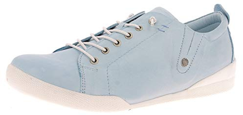Andrea Conti Damen Low Top Sneaker, H Blau, 38 EU