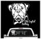 siviwonder Auto Aufkleber Old English Bulldog Portrait Bully Hund OEB Wilsigns Hundeaufkleber autoaufkleber Hund Folie Hundemotiv (weiß)