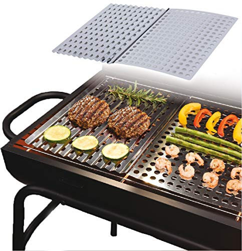 URBN-CHEF Large 2 PCS BBQ Barbecue Metal Sheet made of Stainless Steel for Slower Cooking