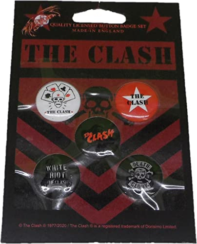 CLASH THE CLASH BUTTONSET BADGES SET ANSTECKERSET # 12 LONDON CALLING PINS