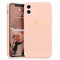 Wirvyuer for iPhone 11 Phone Case with Cute Heart Pattern Soft Shockproof Protective Silicone Case for Women Girls, Pink